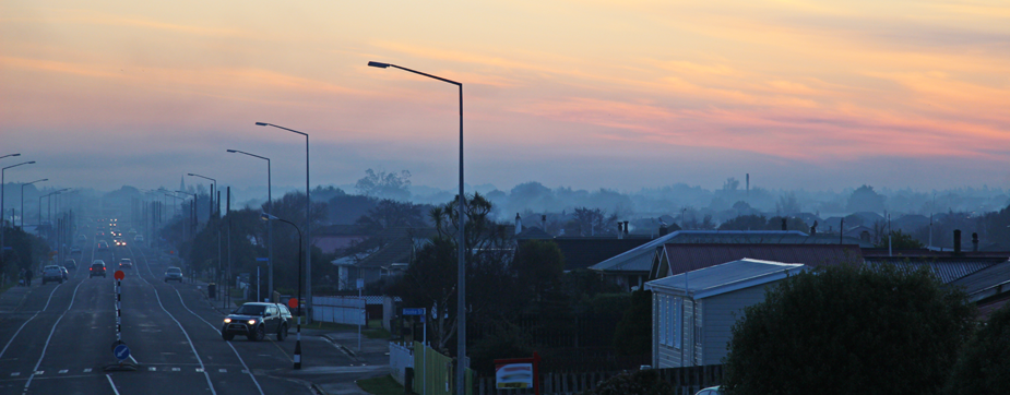 photo of smoky city